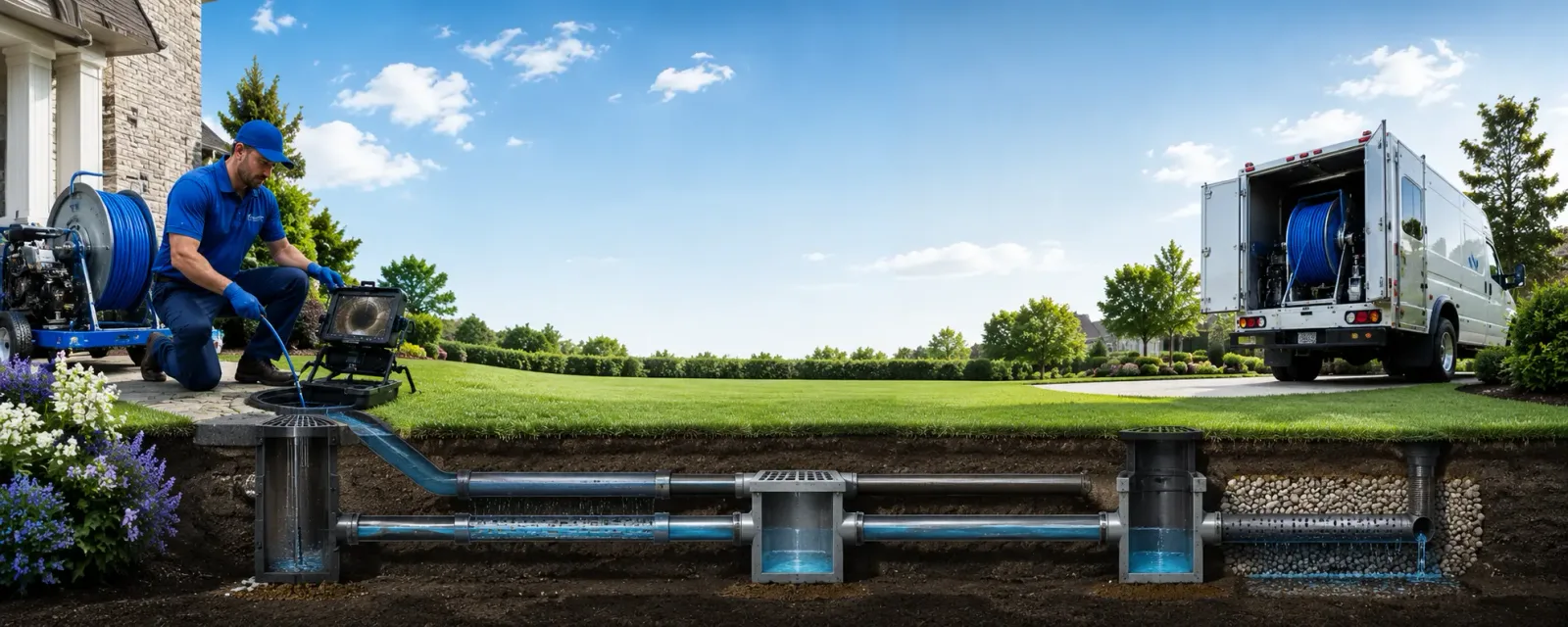 Outdoor drain cleaning information for Commack, NY